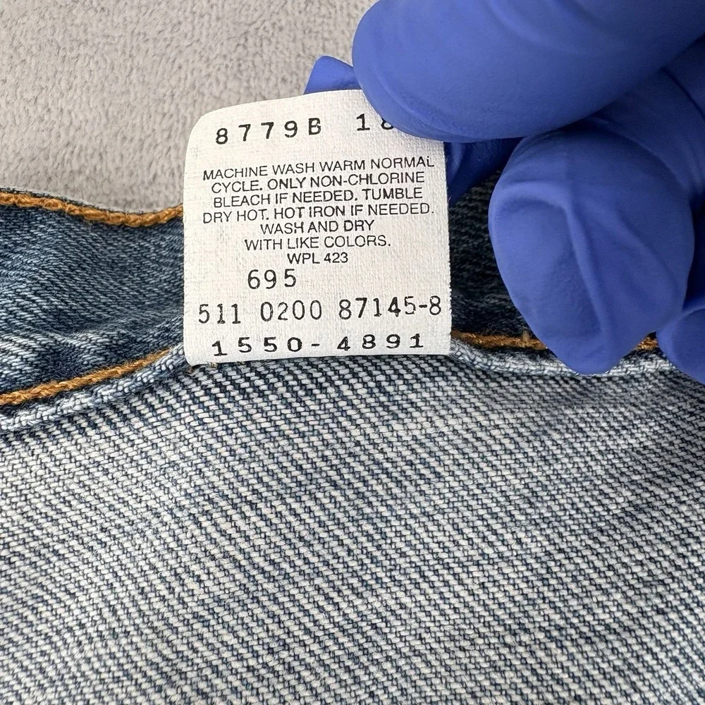 Levi's 550‎ Relaxed Fit Jeans Men 42x36 (Fits 41x36) Blue Denim USA Made Vintage